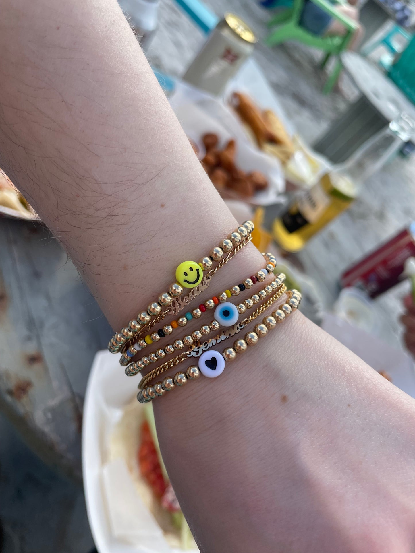 White Evil Eye Bracelet