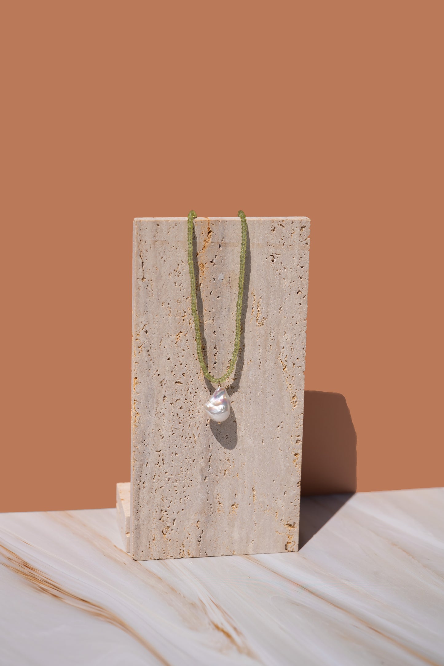 Peridot Drop Necklace