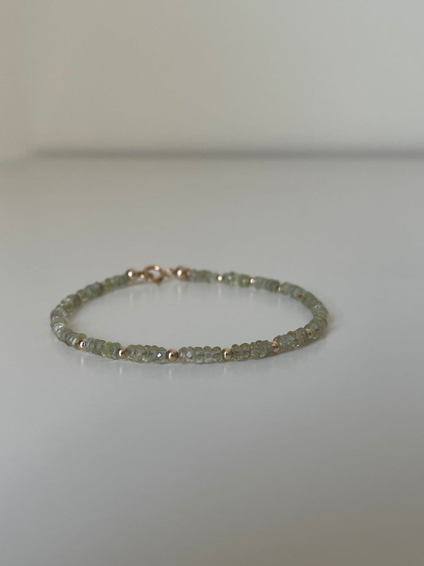 Amalfi Bracelet - Light Green Sapphire