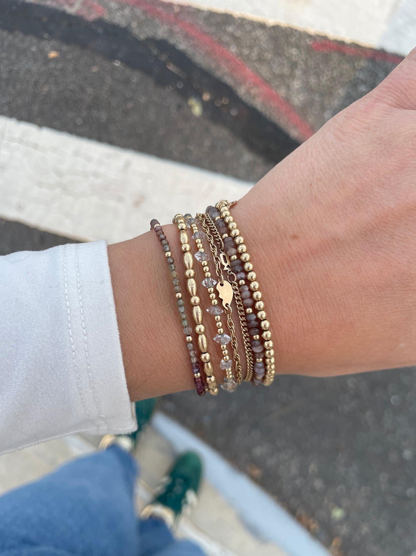 Amalfi Bracelet - Chocolate Moonstone