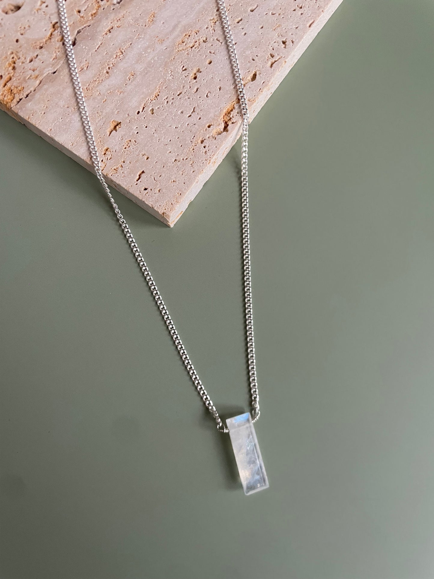 Moonstone Pendant Necklace