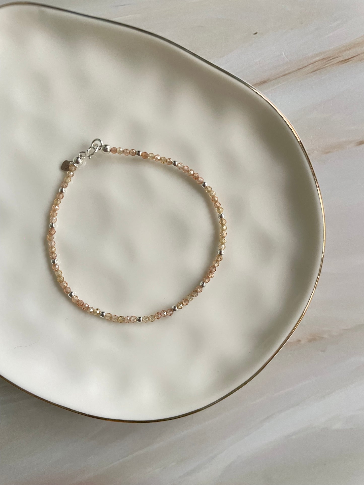 Gia Bracelet - Champagne Zircon
