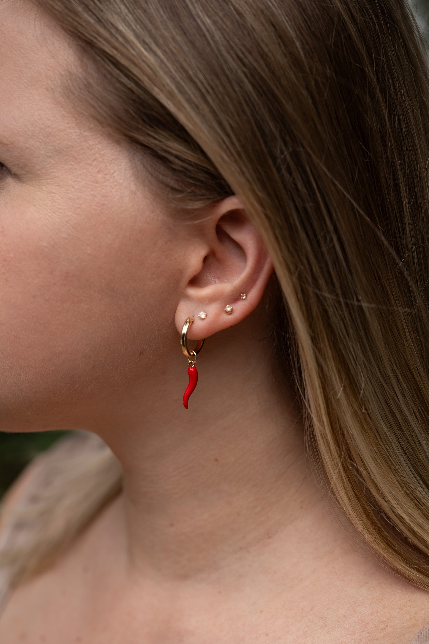 Cornicello Hoops