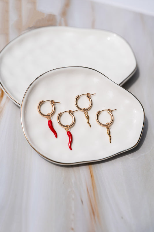 Cornicello Hoops
