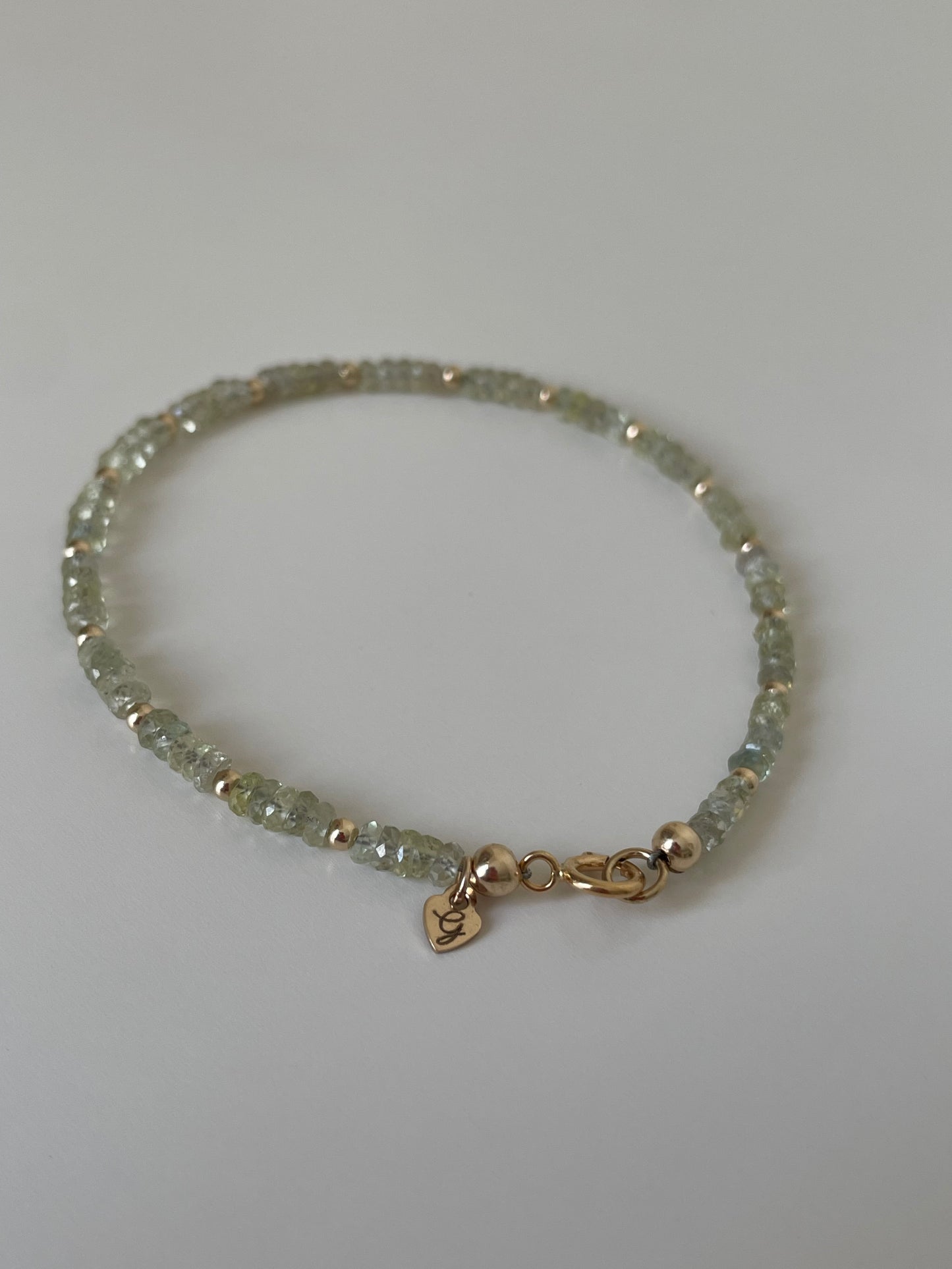 Amalfi Bracelet - Light Green Sapphire