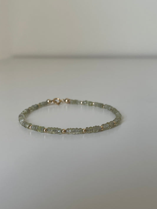 Amalfi Bracelet - Light Green Sapphire