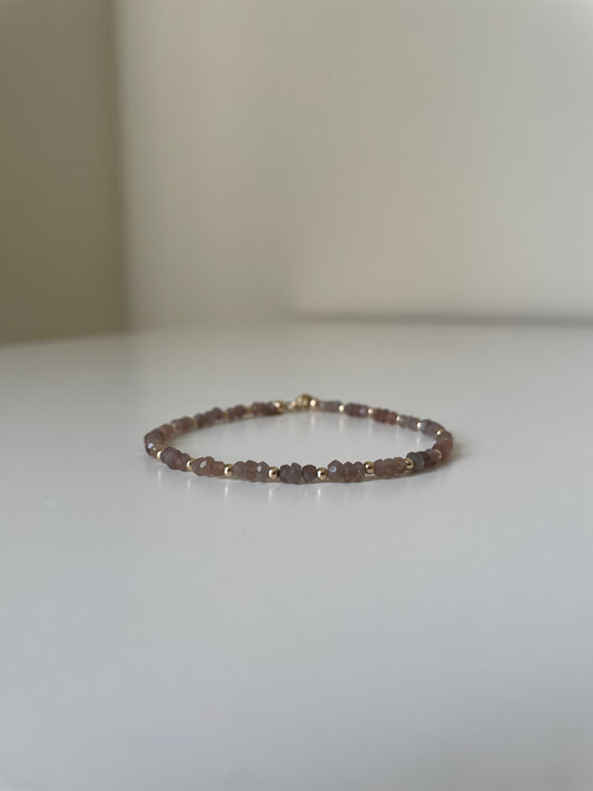 Amalfi Bracelet - Chocolate Moonstone