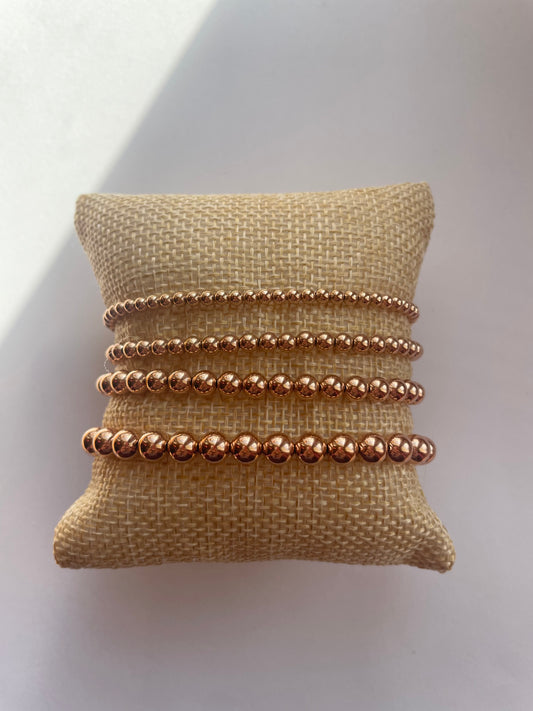 Classic Rose Gold Ball Bracelet