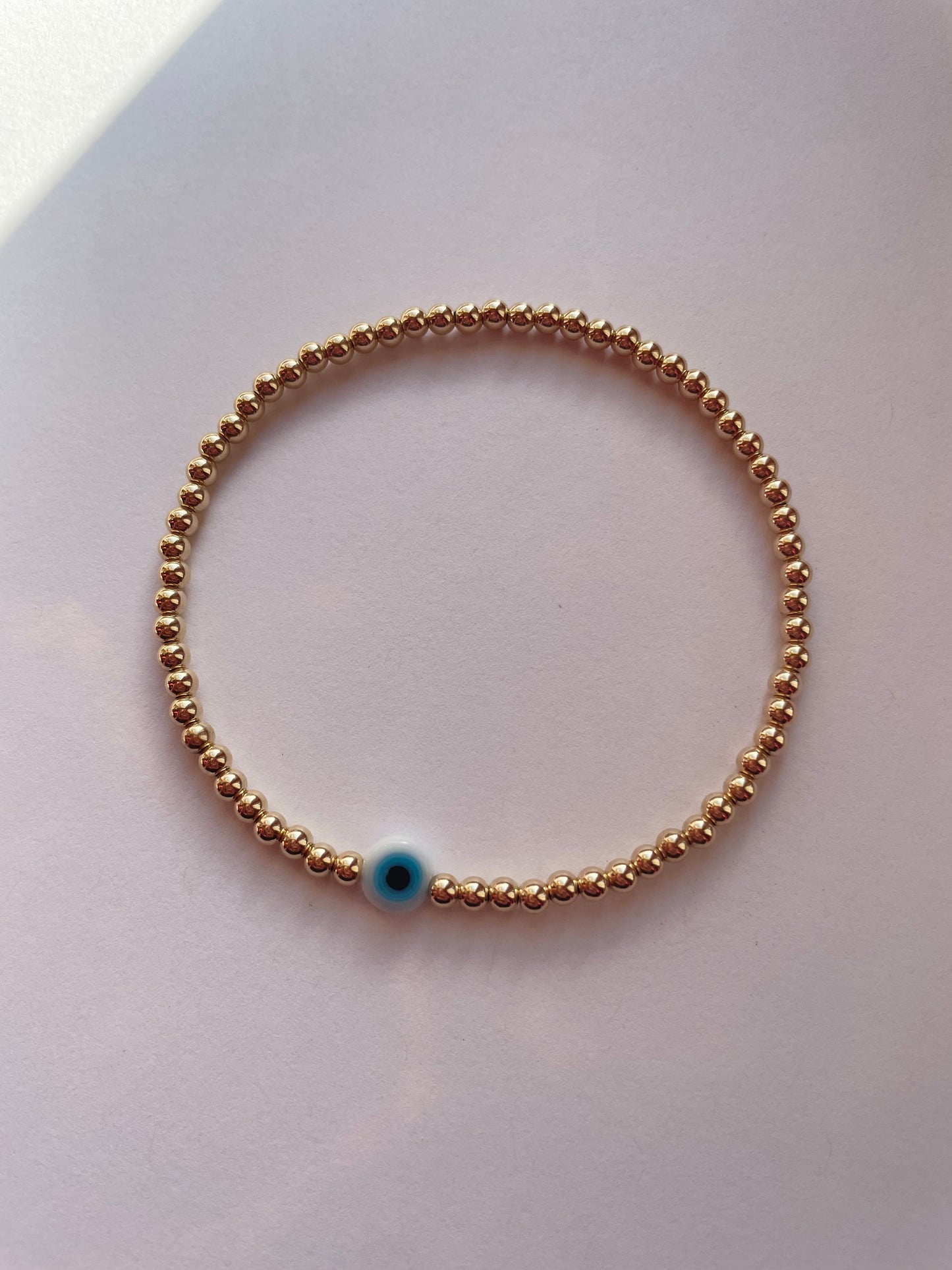 White Evil Eye Bracelet