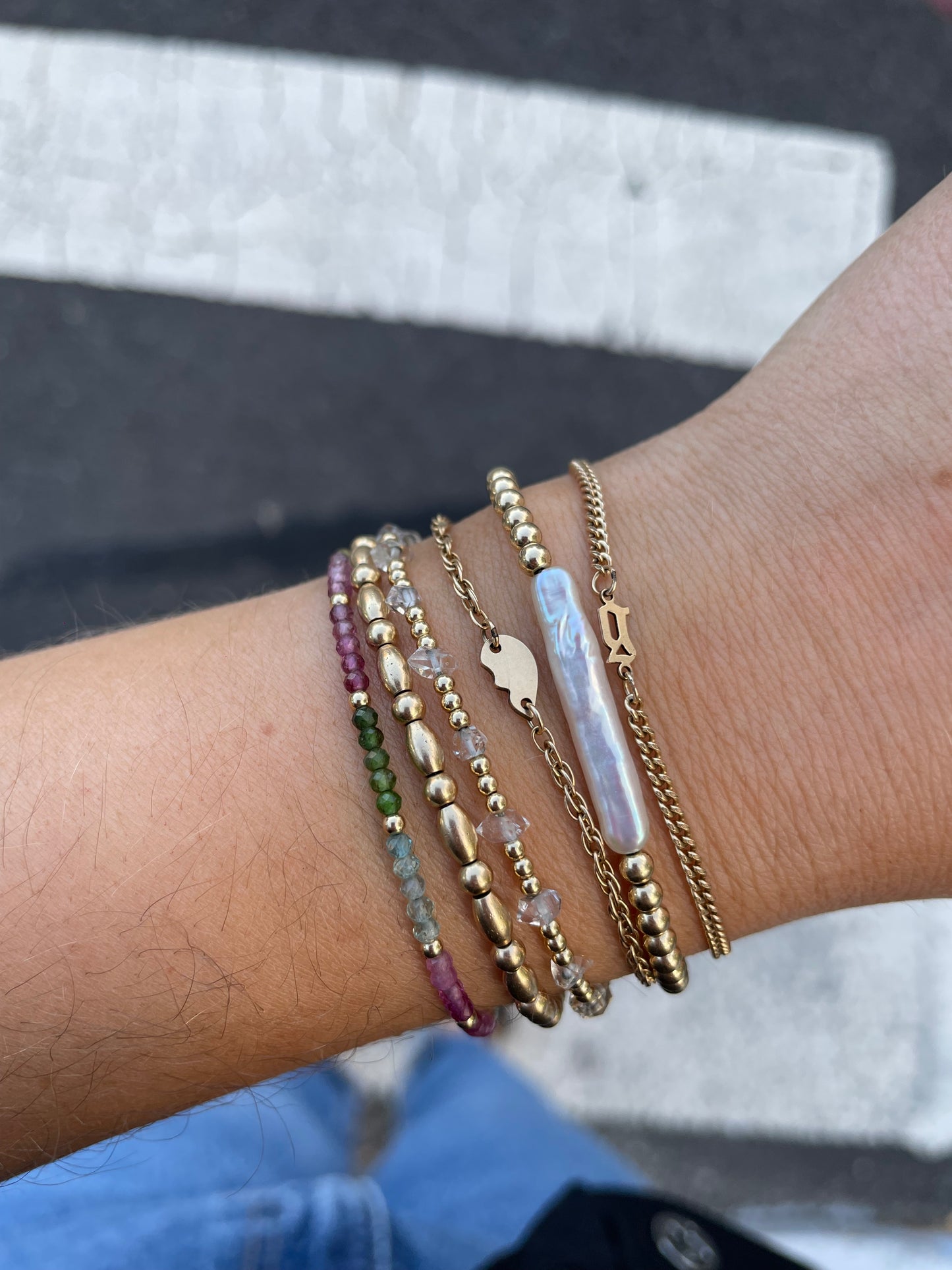 Gia Bracelet - Watermelon Tourmaline