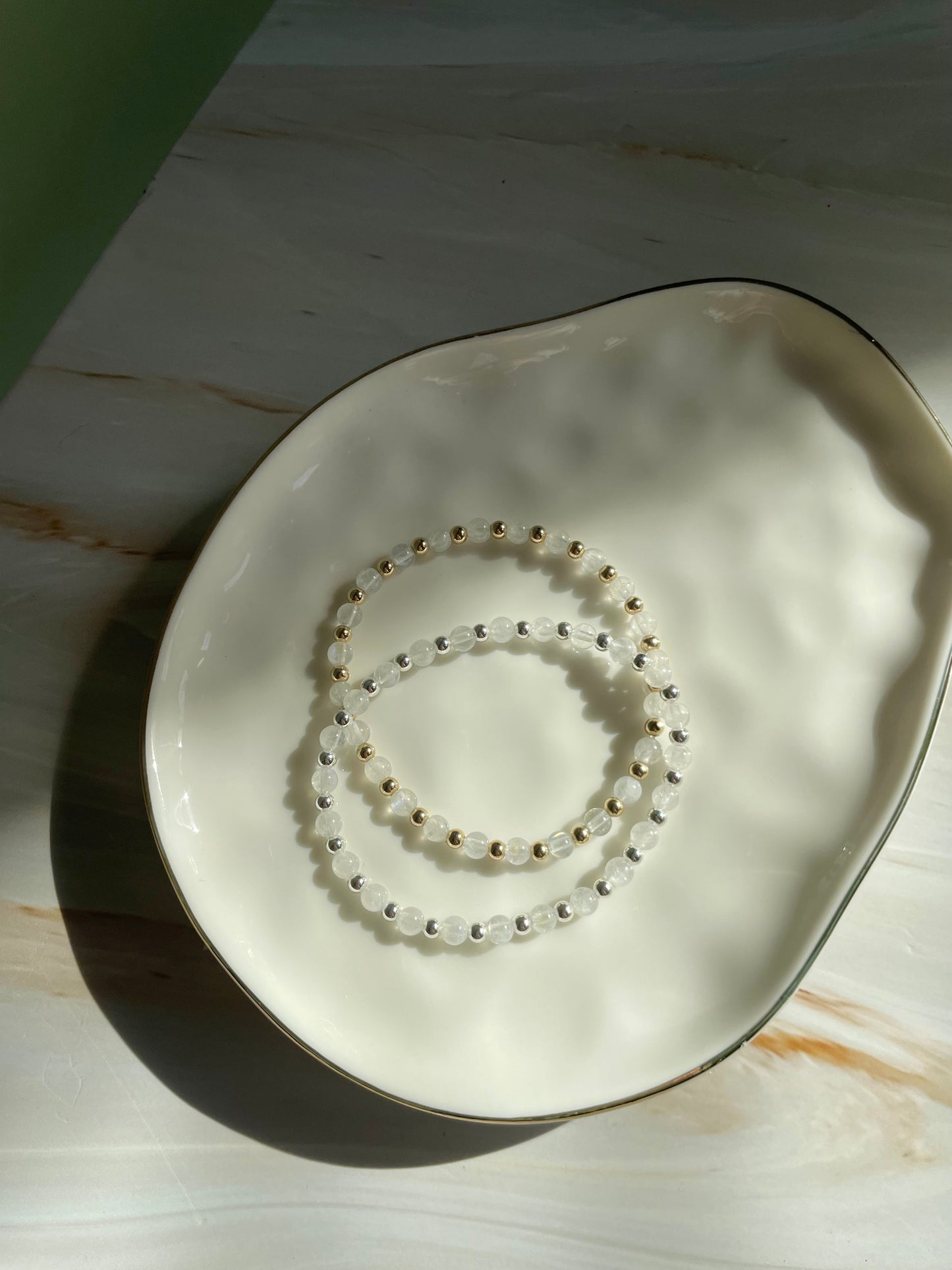 Roma Bracelet - Rainbow Moonstone