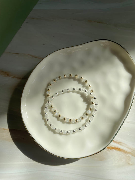Roma Bracelet - Rainbow Moonstone