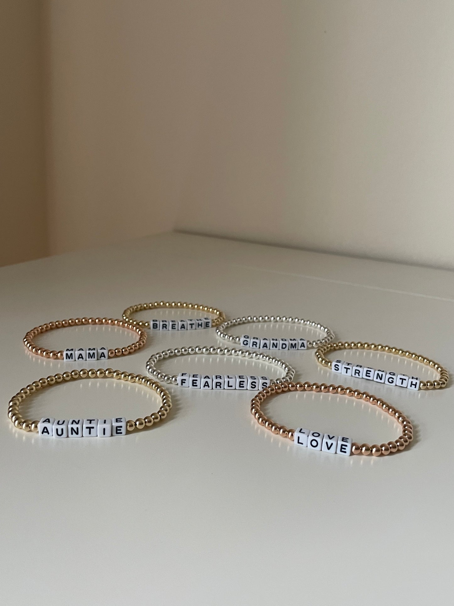 Personalized Word Bracelet