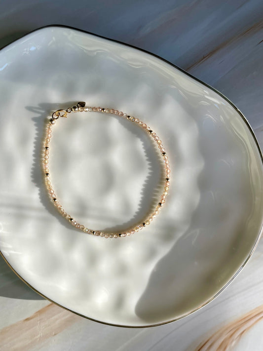Gia Bracelet - Champagne Zircon