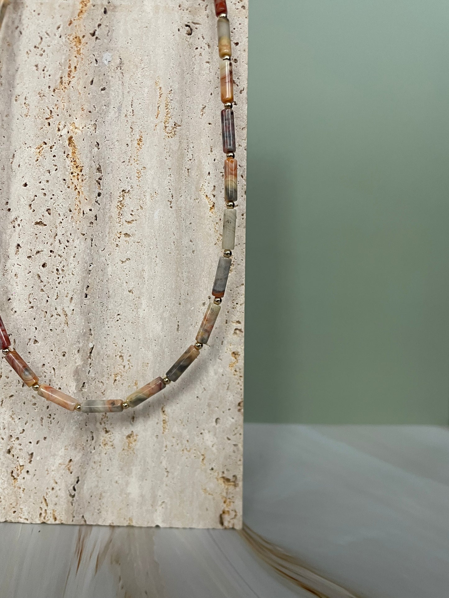 Crazy Lace Agate Necklace