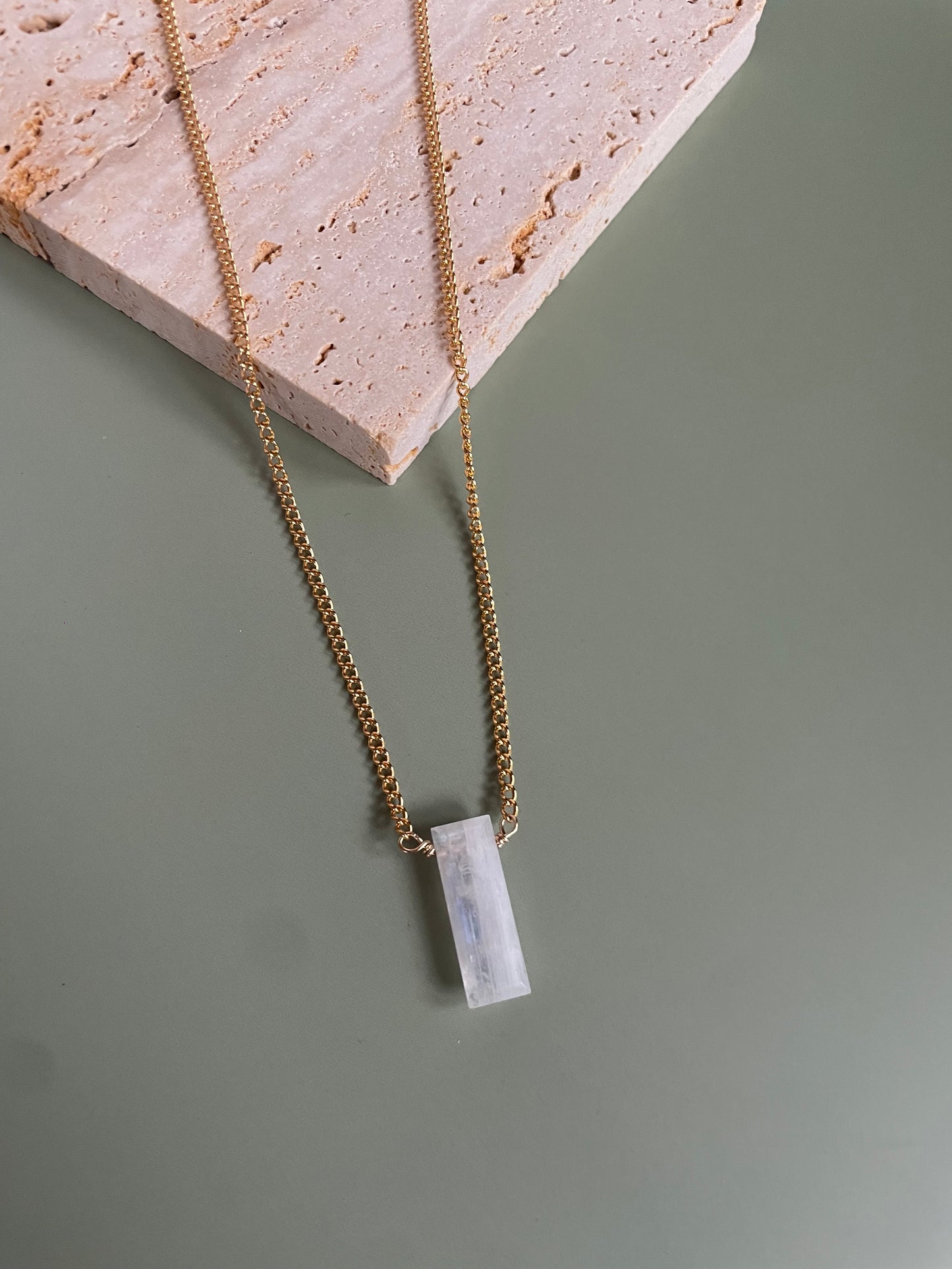 Moonstone Pendant Necklace