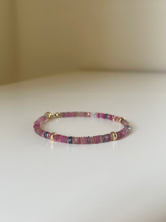 Sapphire Heishi Bracelet