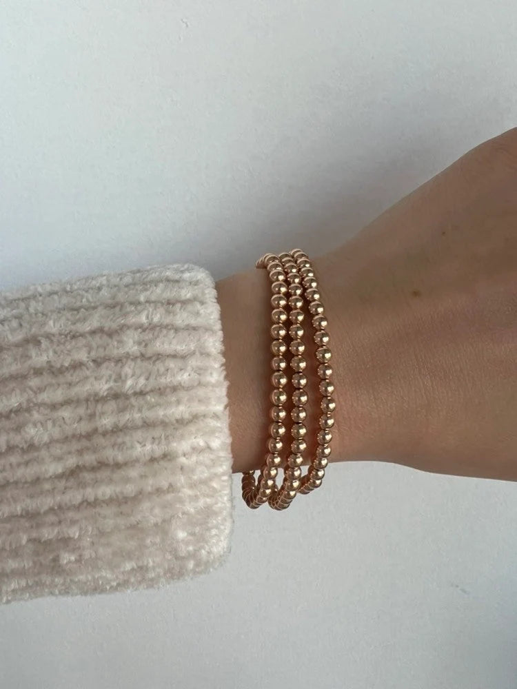 Classic Rose Gold Ball Bracelet