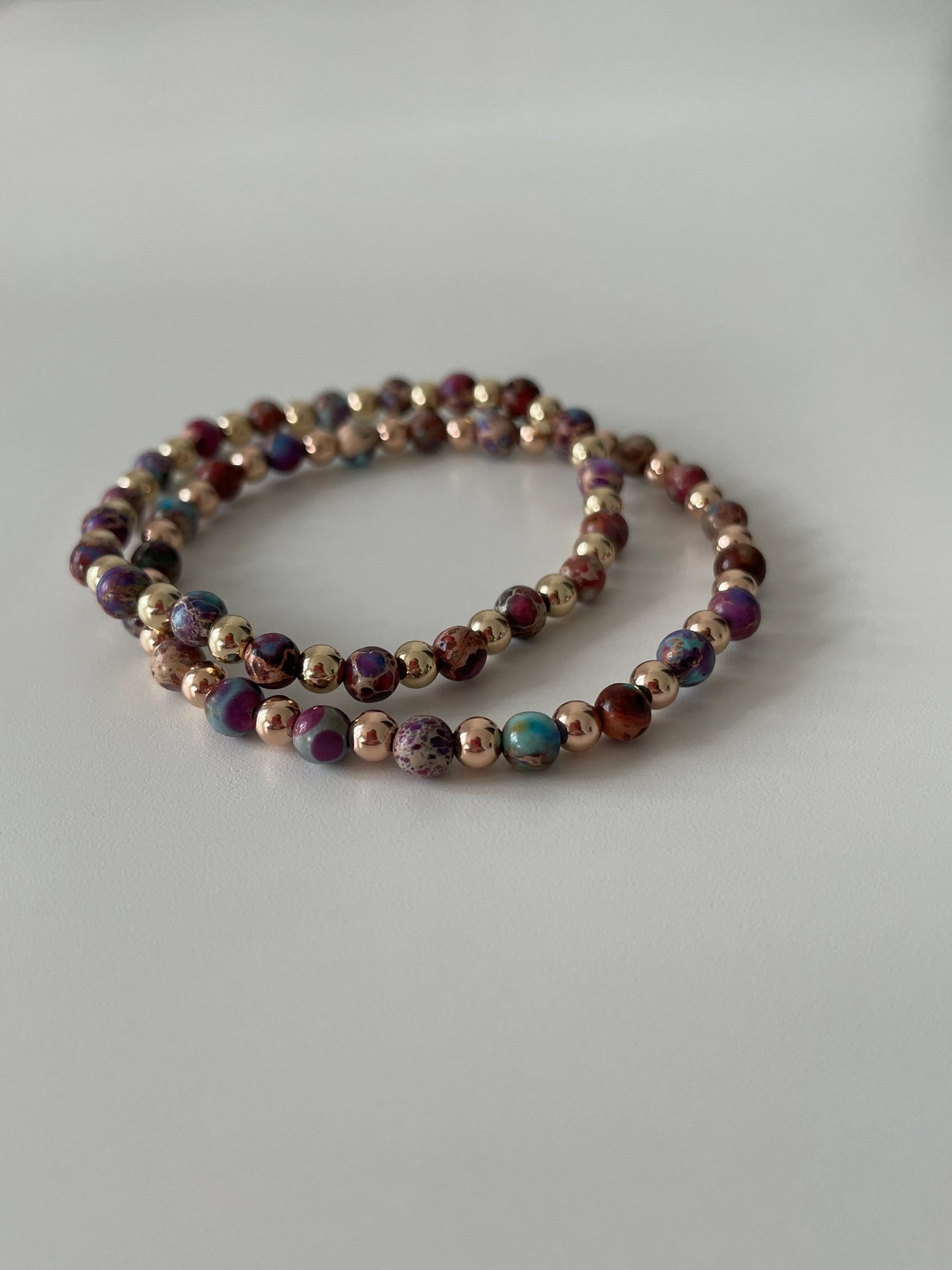 Roma Bracelet - Rainbow Sea Sediment Jasper