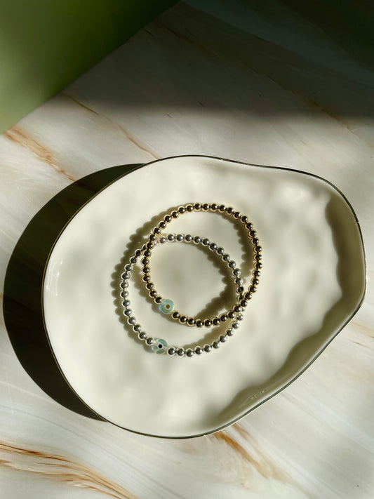 Iridescent Evil Eye Bracelet