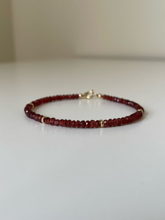 Millie Bracelet - Garnet